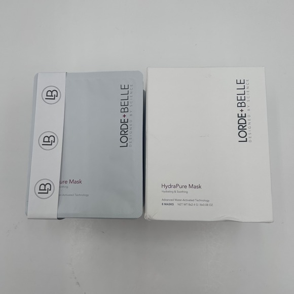Lorde + Belle HydraPure Mask Hydrating & Soothing 8 Masks LB-SC-016 New Box - Picture 12 of 12